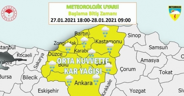 Meteoroloji’den kar ve buzlanma uyarısı