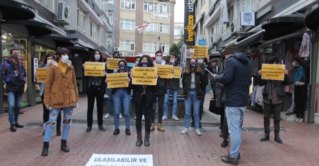 OMÜ’lü öğrencilerden ’kamera’ eylemi