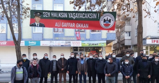 Şehit Emniyet Müdürü Okkan, onursal başkanlığını yaptığı Diyarbakırspor tarafından anıldı