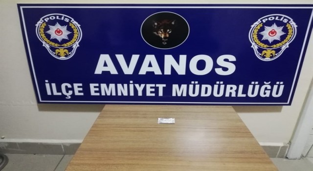 Avanosta şüpheli şahıstan uyuşturucu ele geçirildi
