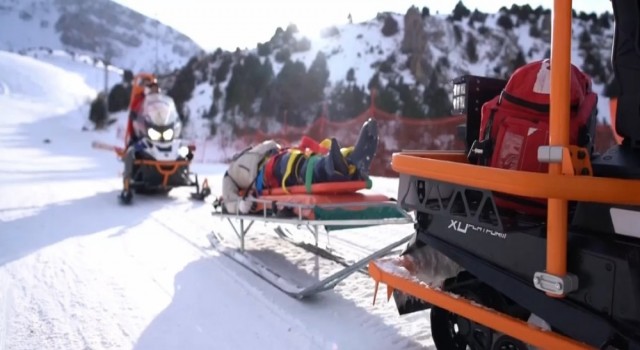 Kayak tutkunlarının huzur ve güvenliği Mehmetçike emanet