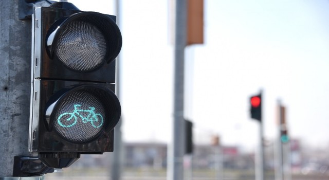 Bisiklet şehri Konyada, bisiklet trafik ışıklarının sayısı artırılıyor