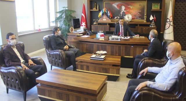 CGC OKÜ Rektörü Prof Dr Turgay Uzun u ziyaret etti
