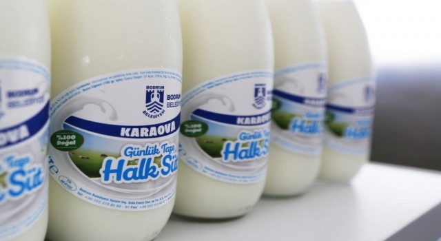 Halk süt dağıtımı yeniden başladı