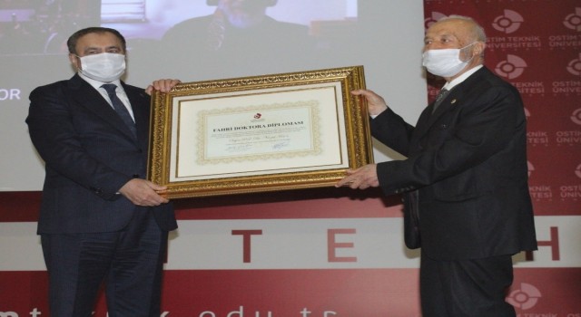 OSTİM Teknik Üniversitesinden Nevzat Kor ve Recai Kutana fahri doktora unvanı