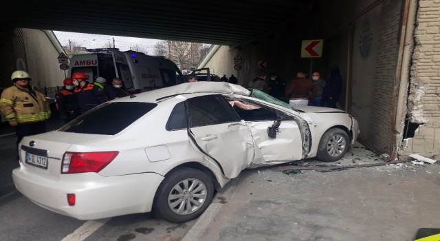 Yeşilköyde trafik kazası: 1 yaralı