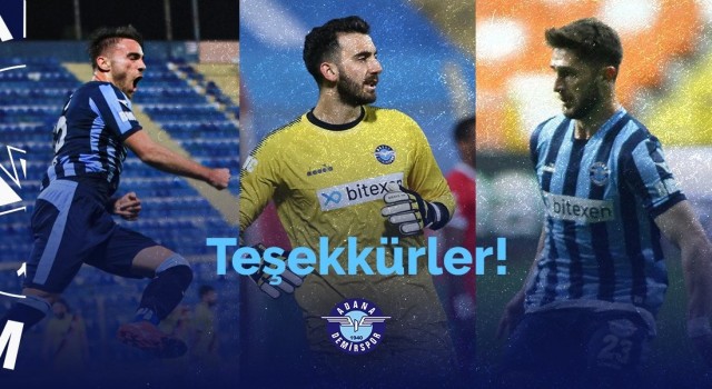 Adana Demirsporda sözleşmesi biten 3 oyuncu daha takımdan ayrıldı
