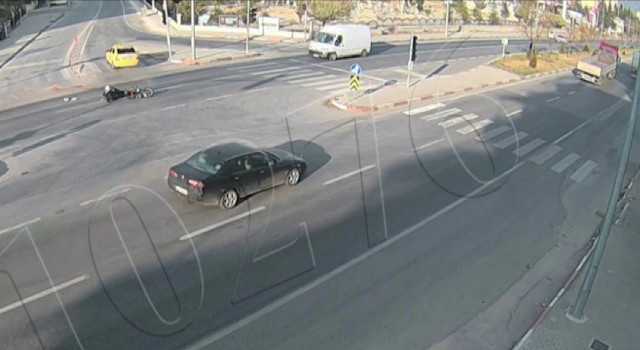 Karamanda trafik kazaları şehir polis kamerasına yansıdı