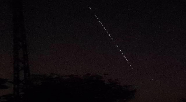 Muskın Starlink uyduları Şırnak semalarında görüldü