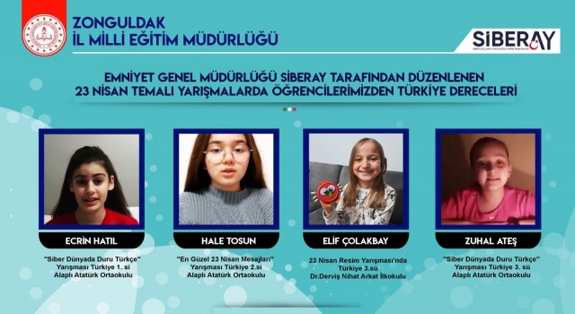 Siberay 23 Nisan Yarışmasında Türkiyenin gururu oldular