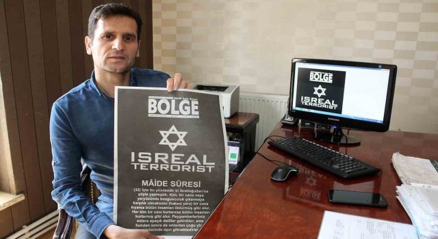 Vandaki yerel gazeteden İsraile ‘terörist göndermesi