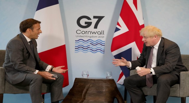 Johnson ile Macrondan G7 görüşmesi