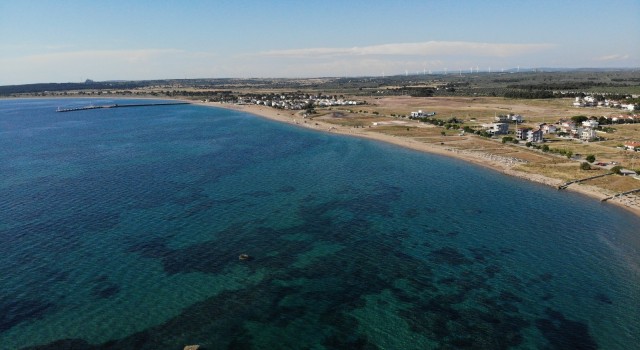 Mavi bayraklı Geyikli sahillerinde müsilaj yok, huzur var