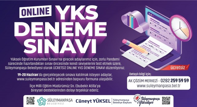 Öğrenciler için ‘Online YKS Deneme Sınavı