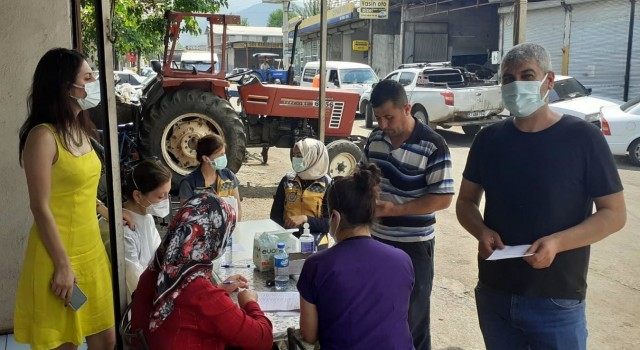 Osmaniyede sanayi sitesinde ‘yerinde aşı uygulaması