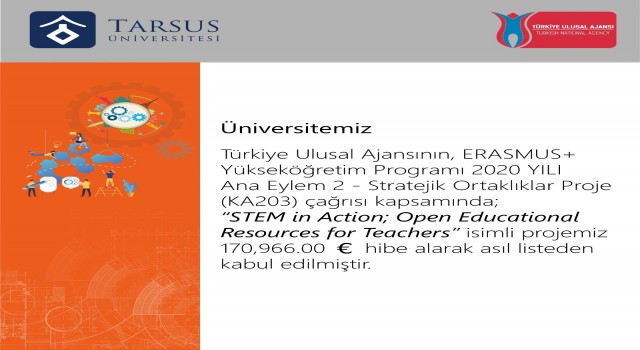 Tarsus Üniversitesi STEM In Action projesi ile Avrupada