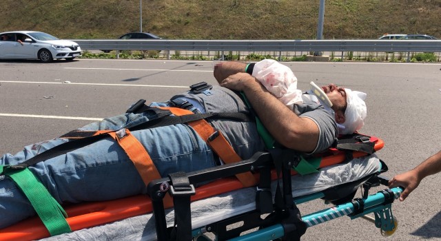 Bayram tatili dönüşü Kuzey Marmara Otoyolunda feci kaza: 1i ağır 5 yaralı