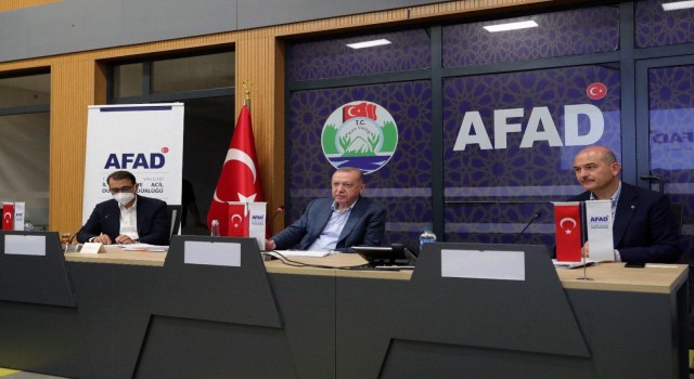 Cumhurbaşkanı Erdoğan başkanlığında Rizede koordinasyon toplantısı yapıldı