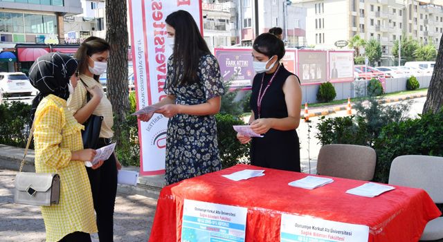 OKÜ Sağlık Bilimleri, Aşı bilgilendirme stantları açtı