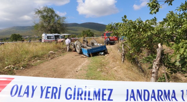 Amasyada feci kaza: Traktörün altında can verdi