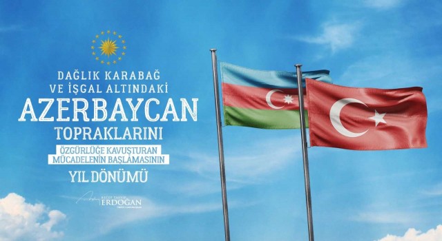 Cumhurbaşkanı Erdoğan: Azerbaycan topraklarını özgürlüğüne kavuşturan şanlı mücadelenin yıl dönümü Anım Gününde tüm şehitlerimizi rahmetle yad ediyorum