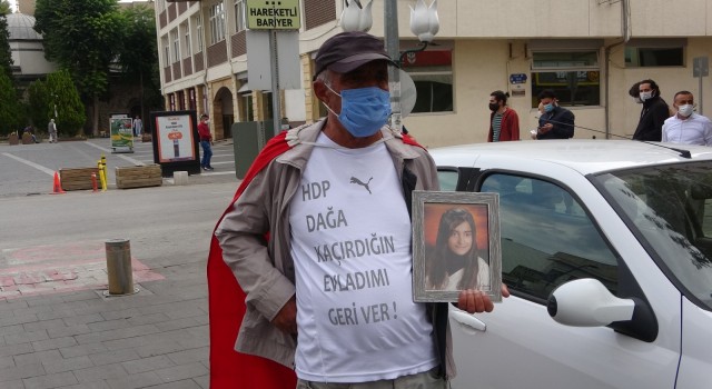 HDP Genel Merkezine yürüyen baba, kızına örgütün elinden kaçıp kurtulma çağrısı yaptı
