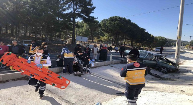 Burdurda trafik kazası: 1 ölü, 3 yaralı