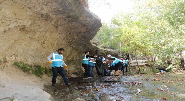 Dicle Elektrik gönüllülerinden Gabar Dağıında temizlik operasyonu
