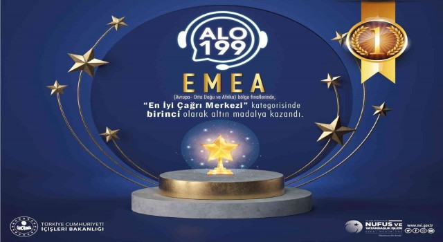İçişleri Bakanlığına bağlı Çağrı Merkezi ALO 199 Avrupa birincisi