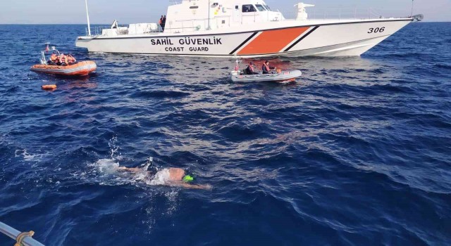 İskenderun körfezinde açık deniz yüzme maratonu tamamlandı