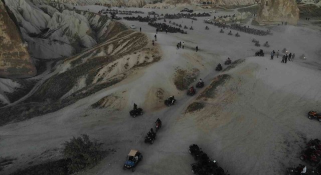 Kapadokyada turizmciler ATV araçlarına getirilen kısıtlamayı protesto etti