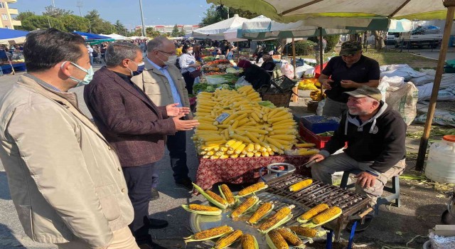 Vali Şıldak, Pazarda esnaf ve vatandaşlarla görüştü