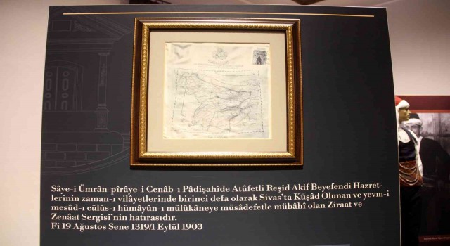 Viyanada basıldı,117 yıllık ipek harita Sivasta sergileniyor