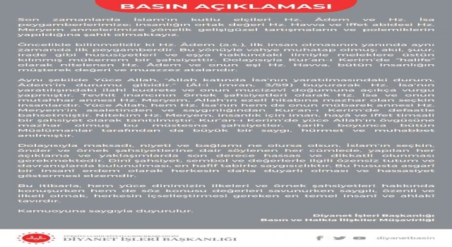 Diyanetten Hz. Adem ve Hz. Havvaya yönelik tartışma ve polemiklere cevap