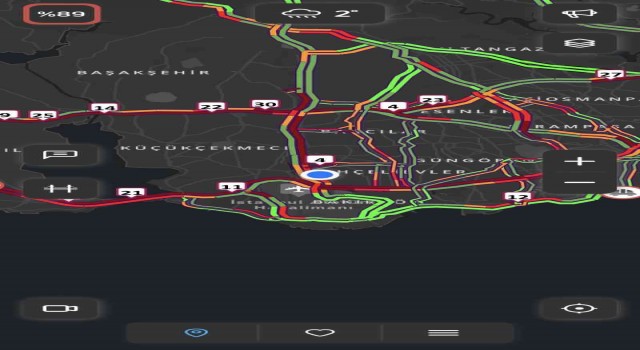 İstanbulda trafik yoğunluğu yüzde 89a çıktı