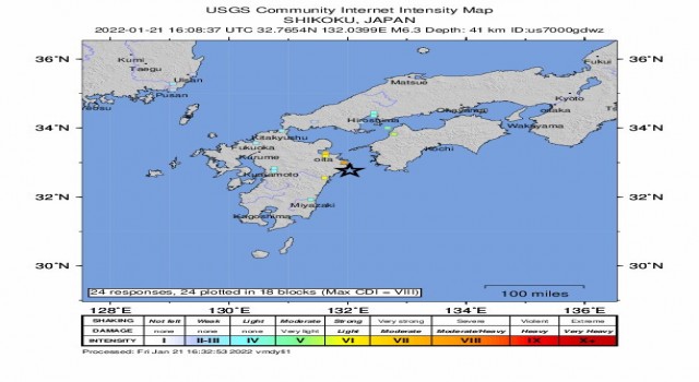 Japonya açıklarında 6.3 büyüklüğünde deprem