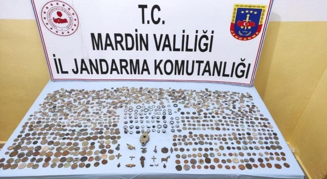 Mardinde bin 339 adet tarihi eser ele geçirildi