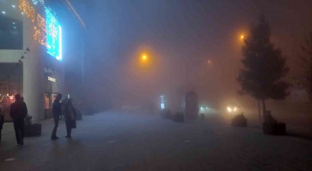 Mardinde etkili olan sis sürücülere zor anlar yaşattı