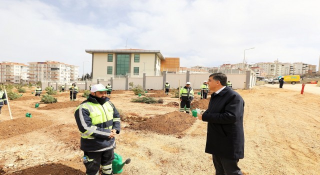 24. Etap Şehitkamil ormanı geniş katılımla oluşturuldu