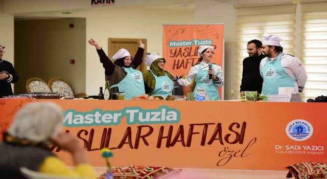 65 yaş üstü büyükler, kendi yetiştirdikleri mahsuller ile yemek yarışması düzenledi