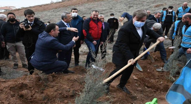 Adalet Ormanında 7 bin 500 fidan toprakla buluşturuldu