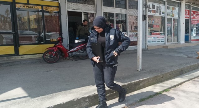 Adıyamanda bir iş yeri kurşunlandı