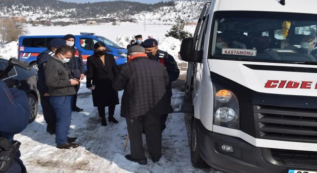 Ağlı Kaymakamı Kazanasmazdan denetim noktalarına ziyaret