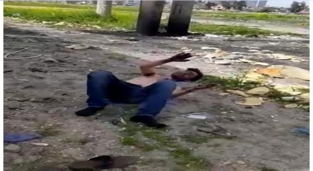 Akıma kapılan gencin yardım çığlığı