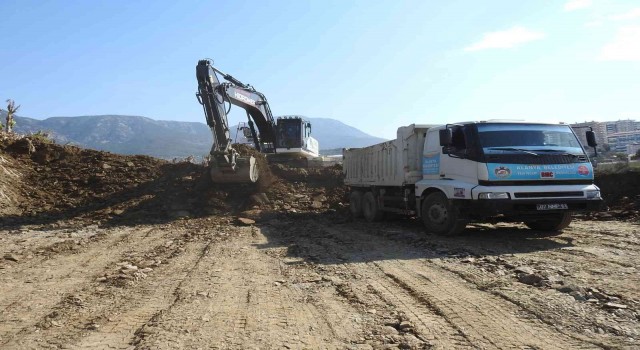 Alanya Mahmutlarda imar yolu çalışmaları hızlandı