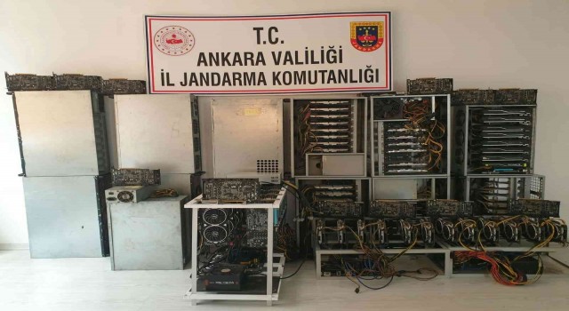 Ankarada yasa dışı kripto para üretimi yapan yerlere baskın