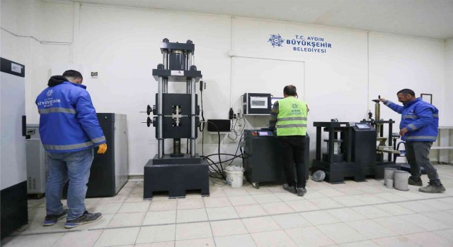 Aydın Büyükşehir Belediyesinin yapı malzemeleri laboratuvarı TÜRKAKtan akreditasyon belgesi aldı