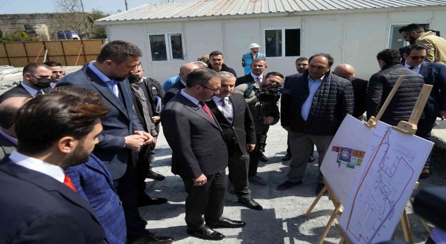 Bakan Kasapoğlundan Basketbol Gelişim Merkezi inşaatına inceleme