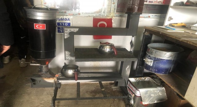 Başkan Keleş Ereğlide pelet ve soba üretimi yapan demir doğrama atölyesini inceledi