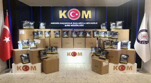 Başkentte bir tondan fazla kıyılmış tütün ele geçirildi